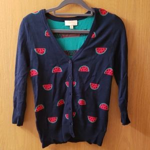 ModCloth NWOT watermelon whimsy cardigan